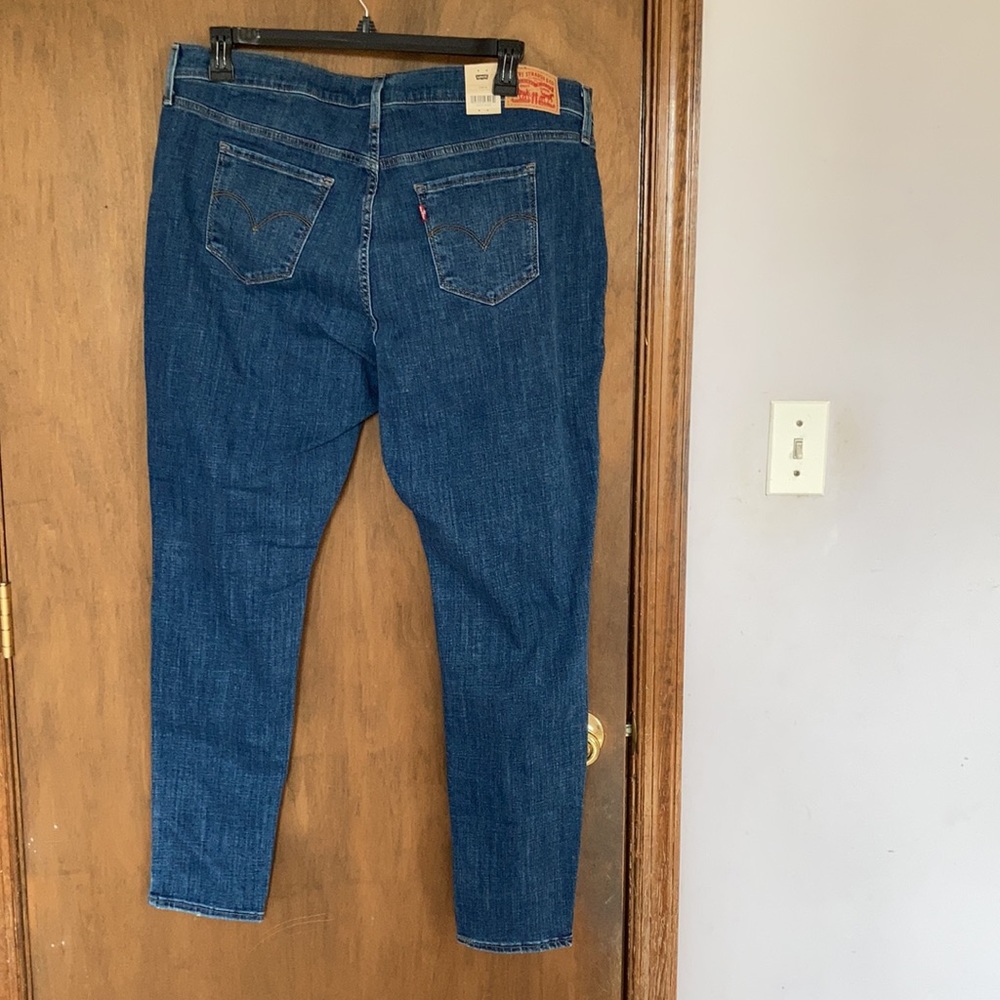 Levi’s 711 mid rise Skinny distressed jean hypersoft 16W - Picture 15 of 17